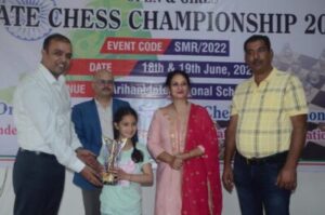 Director Bragnam motivates players in State Chess championship in Nahan
